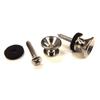 YJB PARTS F type end pin with felt Nickel Made in Japan (pair)