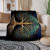 "Yin-Yang Tree of Life Wall Art Decor"Blanket Flannel Throw Blanket for Sofa, Bed, Travel, Camping, Office, Couch, Chair, And Bed Gift for C