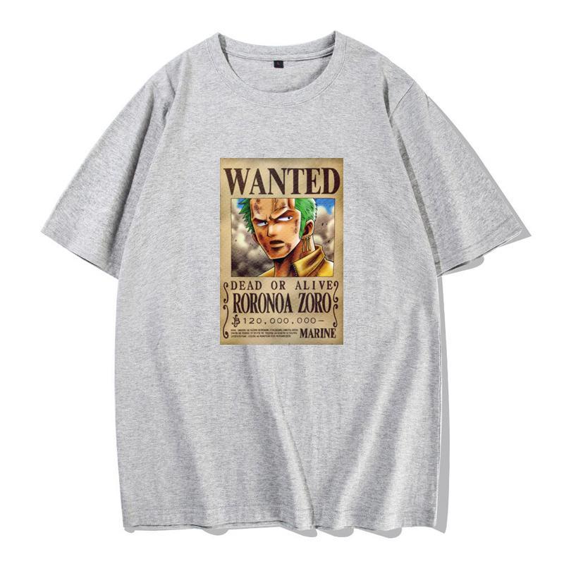 

ONE PIECE Футболка с коротким рукавом Пираты Черной Бороды Хлопок Рукав до локтя Модная Мужская и Женская Парная Свободная С круглым вырезом Летняя 4XL