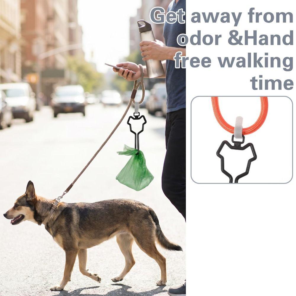 2PCS Hands-Free Dog Poop Bag Carrier Lightweight Waste Bag Holder Dog Waste Carrier  Pet Supplies