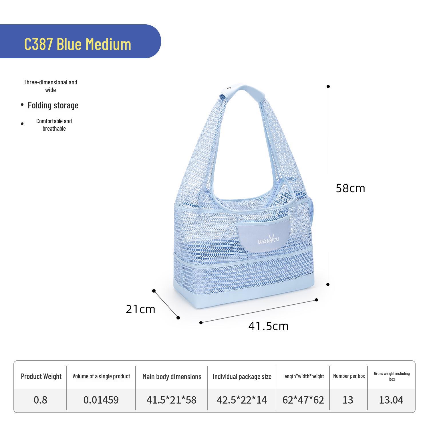 Wakytu Portable Breathable Pet Carry Bag for Cats & Dogs - Mesh Single-Shoulder & Handheld Design