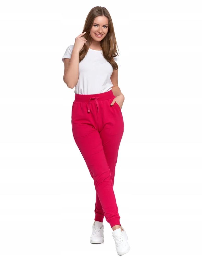 Women's Cotton Sweatpants Comfortable Elastic MORAJ M PINK
