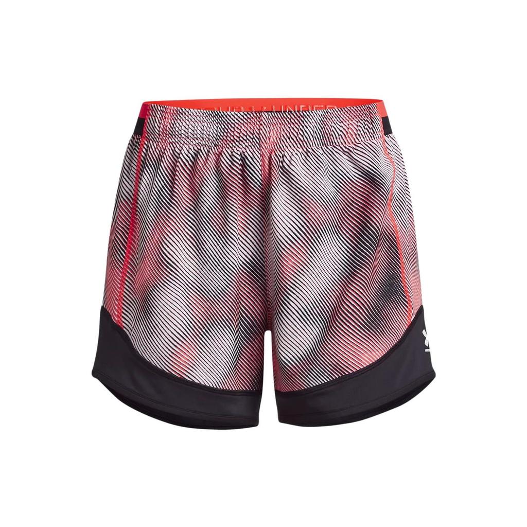 Under Armour Challenger Pro Color Block Printed Sports Shorts Women Shorts Beta-Red 1381049-628