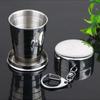 Folded Stainless Steel Folding Cup 150/250ML Collapsible Cups Retractable Cup  Travel