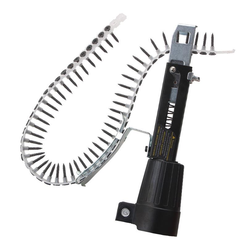 Lithium Battery Automatic Chain Screwdriver with Nail Feeder & Belt Converter.