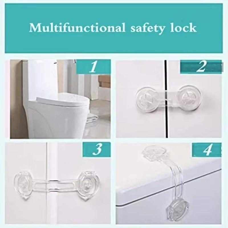 Child Lock Door Lock Drawer Lock Child Safety Door Lock Baby Guard Safety Lock Drawer Stopper Refrigerator Kitchen Safety Lock