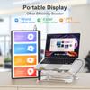 Monitor Portátil 15.6'' 1080p Painel IPS USB-C Compatível com HDMI Display para Viagem Furo de suporte VESA para PC Laptop Xbox Switch