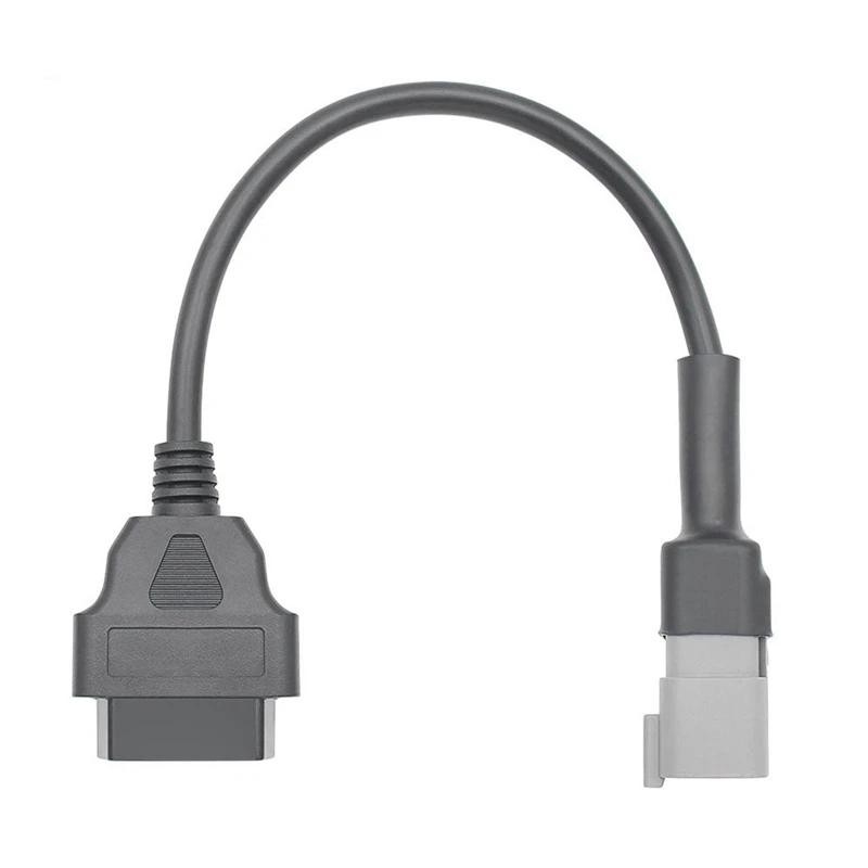 6PIN Naar 16PIN Diagnostische OBD2 Kabel Adapter, OBDII Scanner Vervanging Voor CAN AM Moto ATV UTV Motorfiets Fiets Gereedschap Duurzaam