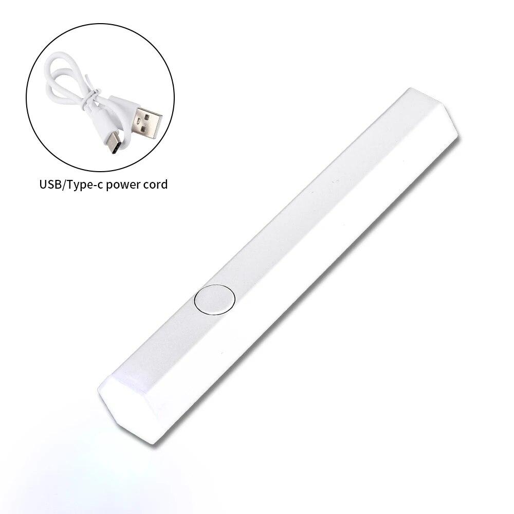 Mini Rechargeable Nail Dryer Portable Handheld Flashlight UV LED Lamp for Quick Dry All Gel Polish Manicure Light Nail Art Tools