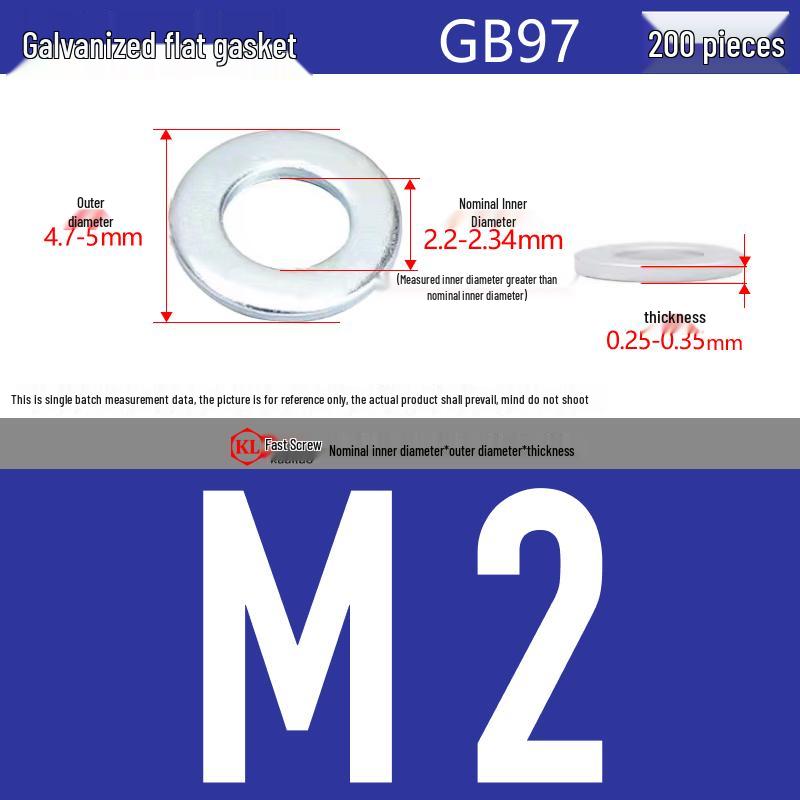 Galvanized Hex Nuts, Flat Washers, Spring Washers in M2-M48, Blue and White Zinc Coated