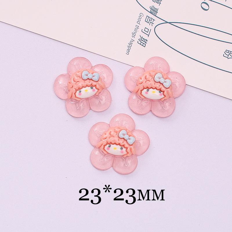 12 Pieces Of Cartoon New Kawaii Donut Kitten Series Resin Handmade Diy Jewelry Gifts Hair Clip Accessories