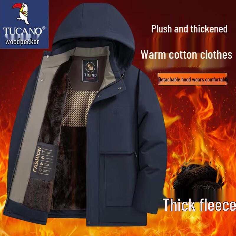 

TUCANO Men s Winter Hooded Padded Jacket 3XL