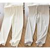 Girls' Mosquito Proof Pants with Fungus Edge Elastic Ice Silk Breathable Slim Fit Leggings for Children and Babies, Thin Pants for Summer