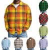 Men's Casual Button-down Long-sleeved Shirt With Pocket