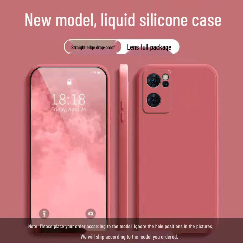OPPO Reno 7 SE Solid Color Liquid Protection Soft Case with Full Coverage and Drop Protection