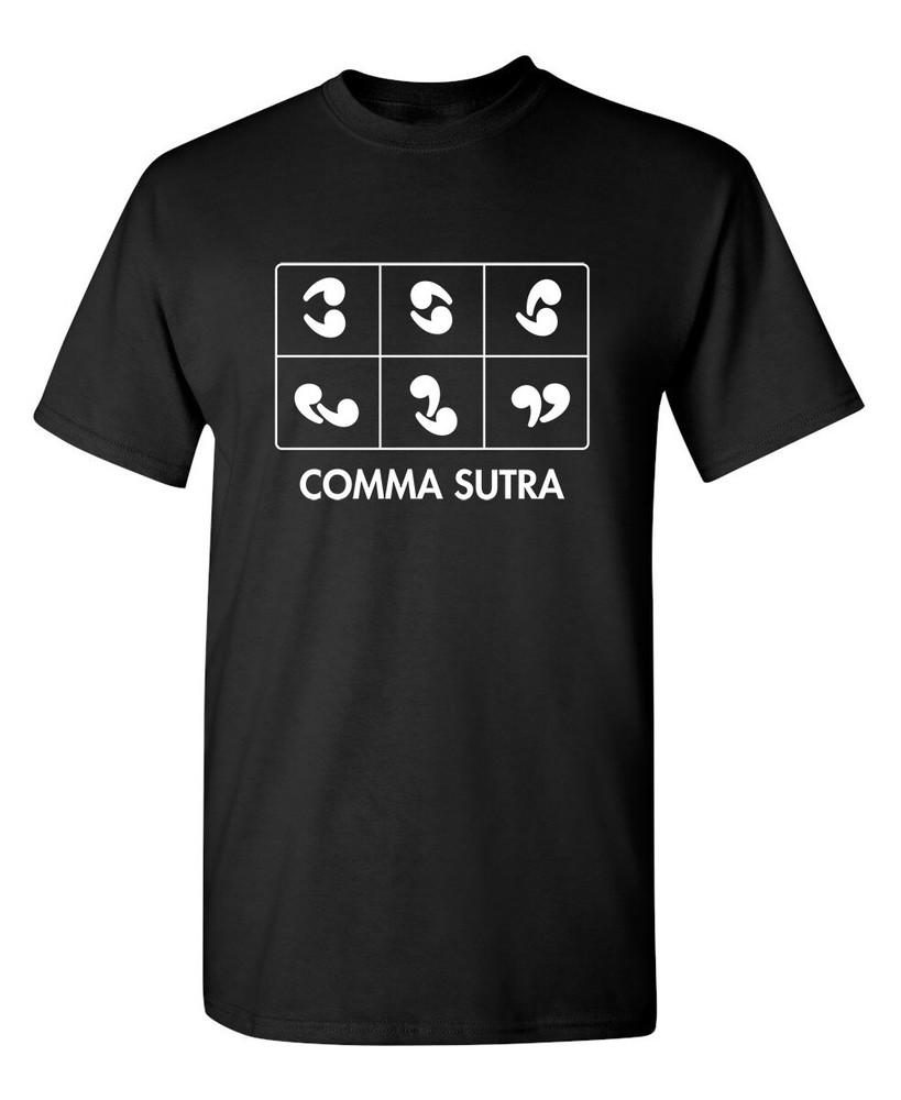 

COMMA SUTRA T-SHIRT(WHI Funny T-shirts Unisex T-Shirt XXXXL
