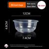 Disposable Round Plastic Bowl with Lid