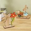 Easter Decoration Wooden Easter Bunny Decor Happy Easter Home Party Kids Gift Easter Decor Supplies