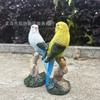 New Outdoor Parrot Resin Garden Statue Super Cute Home Desktop Parrot Statue Decoration