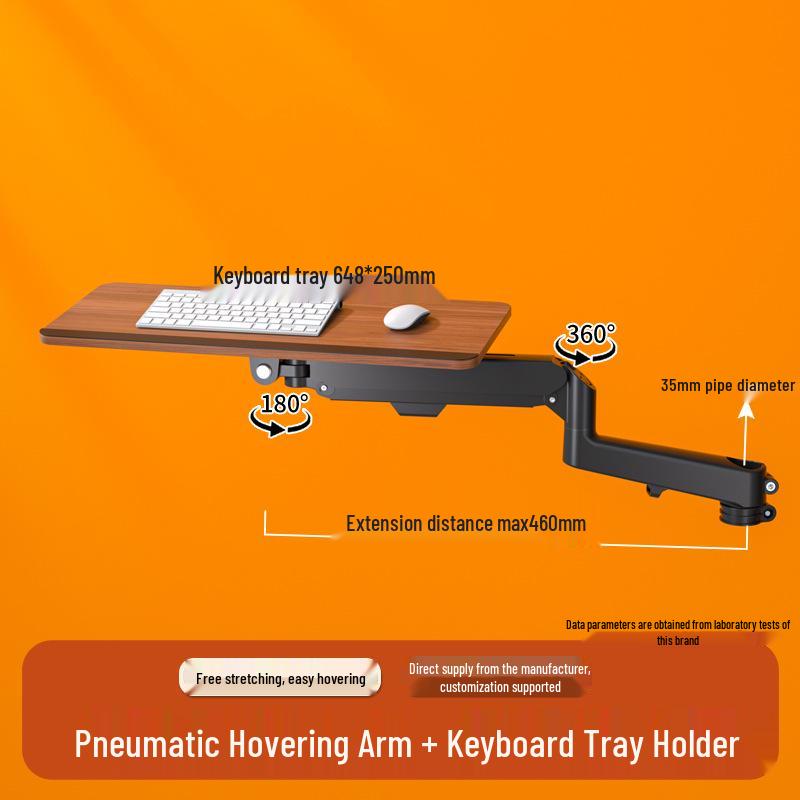 Adjustable Monitor and Keyboard Tray with Rotating Lift, Free Shipping