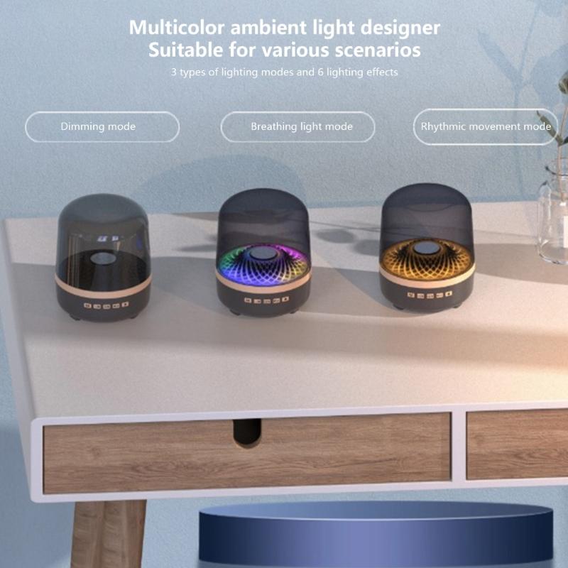 Rechargeable Color LED Bluetooth-compatible Speaker Waterproof High Capacity Battery Wireless Speaker For Poolside Backyard