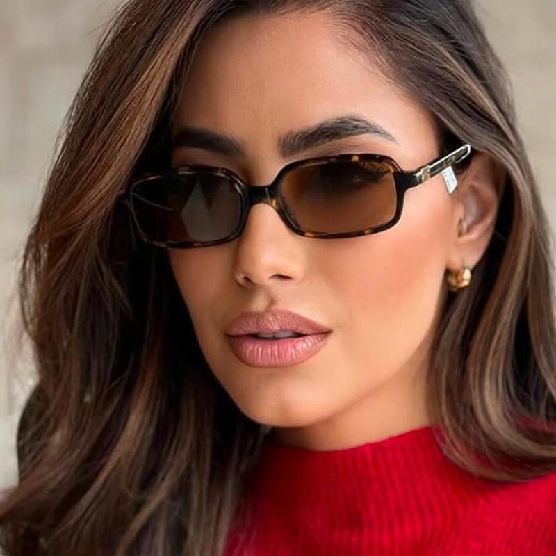 New Square Small Frame Sunglasses For Women Retro Vintage Sunglasses Slimming Uv Protection Instagram Viral Sunglasses