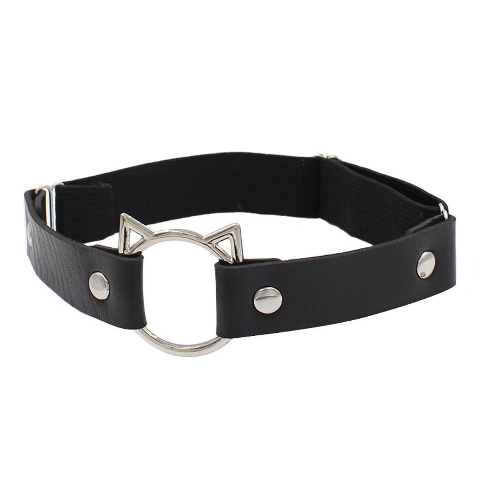 1Pcs Black Heart Leg Garter Belt Elastic Straps Thigh Harness Stockings Punk Gothic Accessories