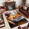 A Naughty Kitten Pattern Carpet for Living Room Bedroom Sofa Home Decor Non-slip Floor Mat Large Size Luxury Gift Area Rug