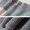 Spring Autumn Women's Crew Neck Color Block Sweater Long Sleeve Pullover Sweater Sweater Sweater Tops Jumper