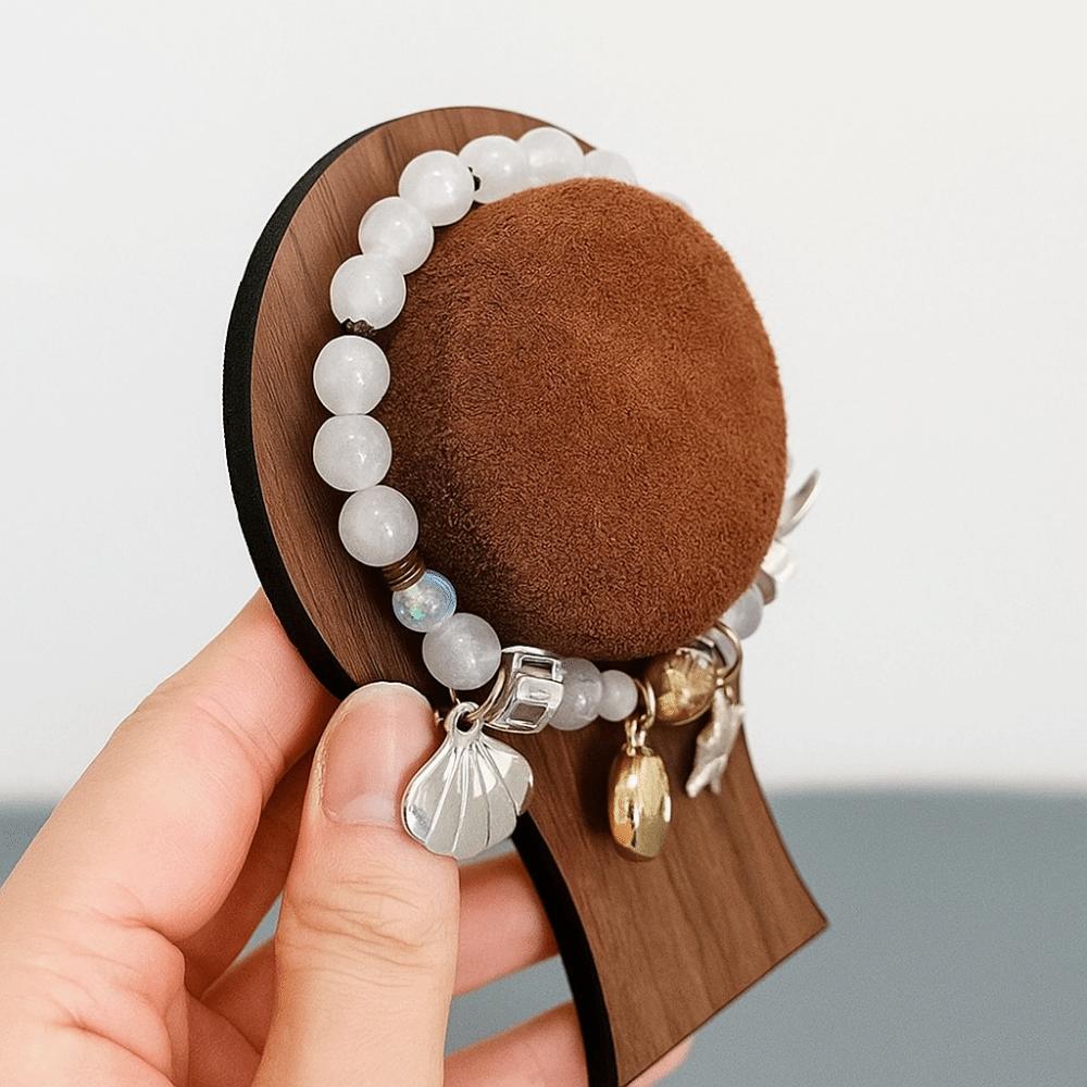 Wood Bracelet Tray Organizer Hand Jewelry Holder Simple Jewelry Display Stand  Gift