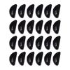 12 Pairs Glasses Nose Pads Non-slip Half Moon Hollow Solid Color Stylish Daily Using Long Lasting Silicone Eyeglass Nose Pad for Office