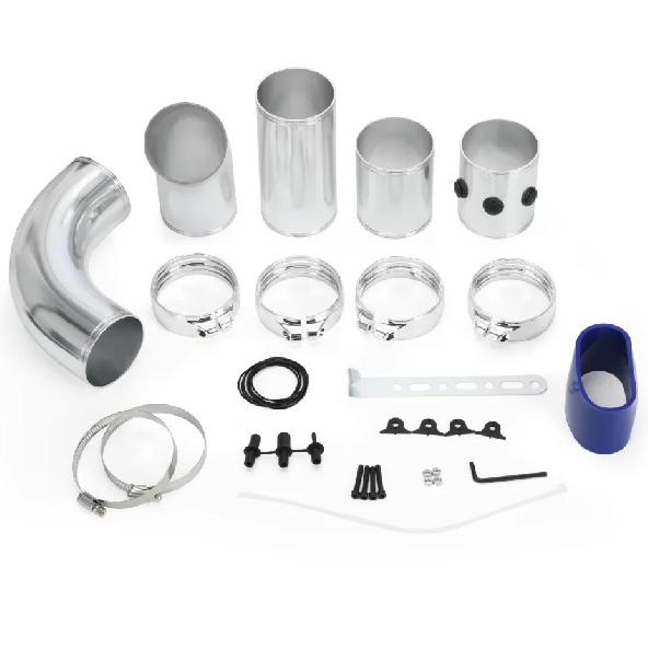 Universal 3 76mm Air Inlet Pipe Aluminum alloy set Turbo Inlet Tube Direct Cold Air Filter Injection System Car intake pipe set слоновая кость