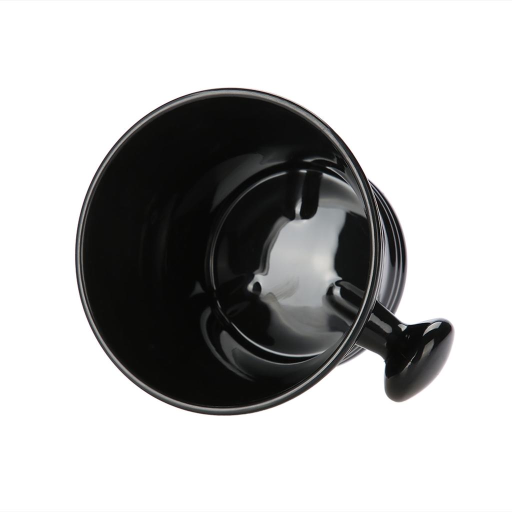Plastic Shaving Soap Bowl Foam Shaving Soap Cream Bowl Men Shaving Bowl (Black)
