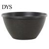Outdoor Garden Planter Resin Flower Planters, Vintage Plant Pot with Drainage Hole & Saucer, Lightweight Pressure Resistant Basin for Indoor Outdoor,