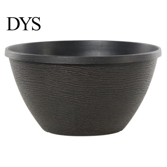 Outdoor Garden Planter Resin Flower Planters, Vintage Plant Pot with Drainage Hole & Saucer, Lightweight Pressure Resistant Basin for Indoor Outdoor,
