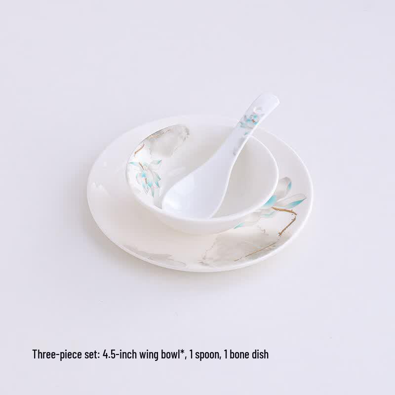 Xiuzhi Ceramic Lotus Tableware Set