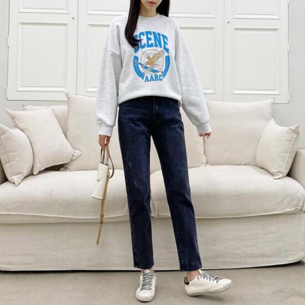 New Arrivals Open Run Women Tapered Denim Stretch Semi Jeans