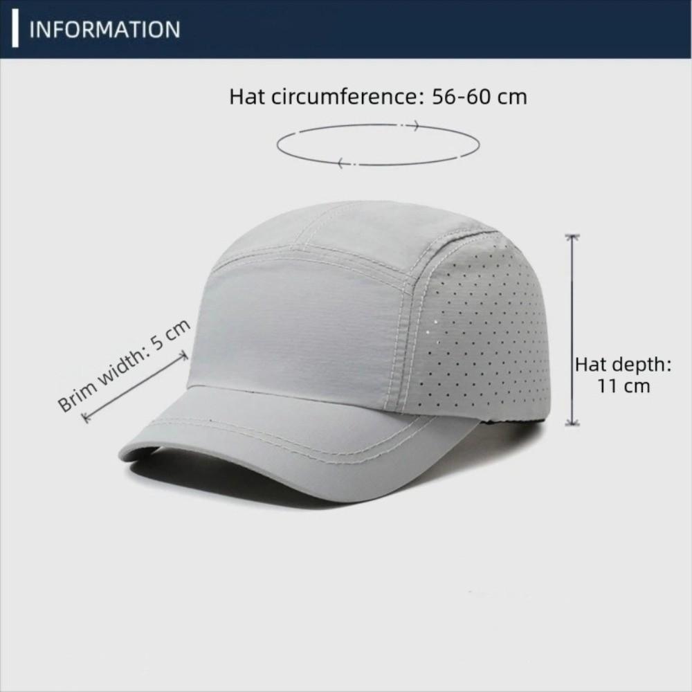 Adjustable Mesh Baseball Cap Ultralight Sports Caps Casual Sun Hat  Unisex