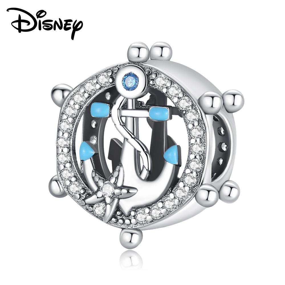 Disney 925 Silver Mickey Minnie And Snow White Pendant Beads Various Styles Suitable For Diy Bracelet