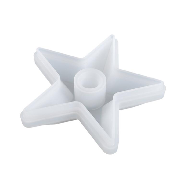 

Star Candlestick Epoxy Casting Silicone Mold Jewellery Storage Making Mould 1