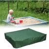 Copertura Quadrata da Giardino Resistente per Sabbiera Verde per Bambini Impermeabile Antipolvere
