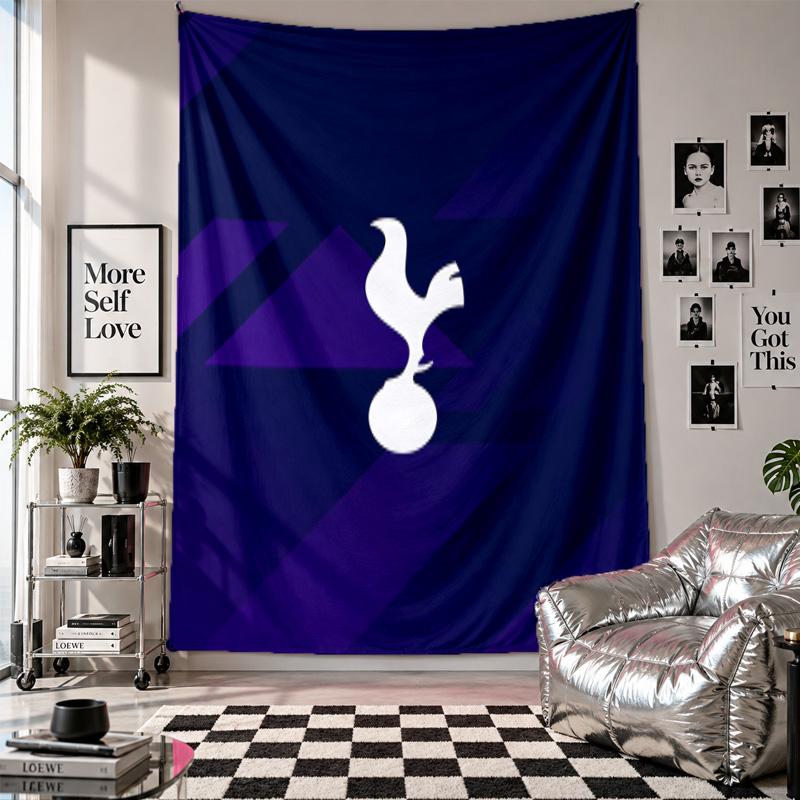 Wall TapestryTottenham Hotspur Art Hanging Cloth Decorative Background Cover for Room Decoration