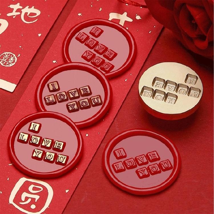 Brass Stamp Sealing Head for Envelopes Invitation Greeting Card Decorations Gift