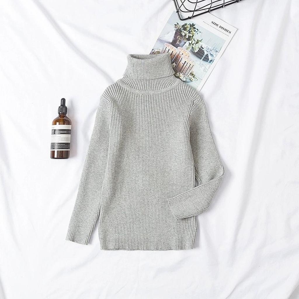 Kids Turtleneck Sweater Casual Fashion Undershirt For Daily Wear