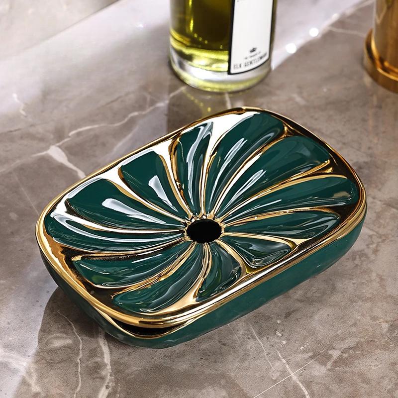 

Аксессуары для ванной комнаты Керамическая мыльница Бытовая детская мыльница Двухслойная дренажная мыльница Креативное хранение Полка для ванной