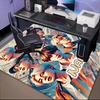 Custom Name K-pop Fashion Rug for Living Room, Game Rooms, Office, Bedroom, Floor Mat Playful Design, fan gifts Christmas decor