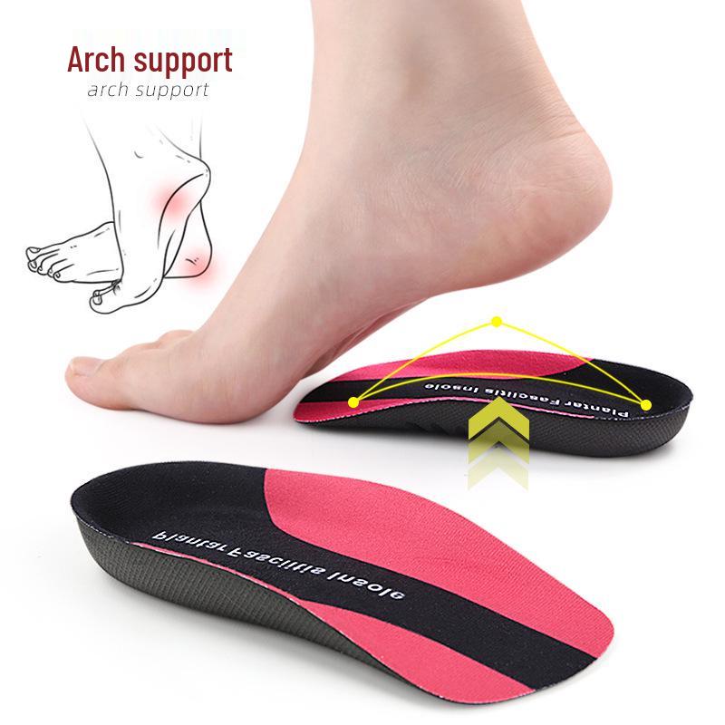 Flat Arch Support Sports Insole: Shock Absorption for Eversion & Bow Legs (XO-Legged)