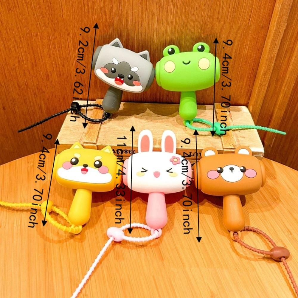 Bag Pendant Sound-Making Hammer Animal Sound Toys Creative Sound Hammer Key Chain Kids Toy