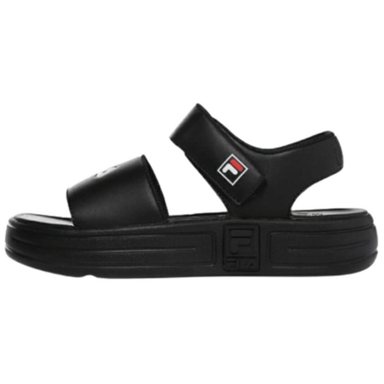 FILA Court Sd Beach Sandals Unisex Black Korean Style 1SM01948E_001 220