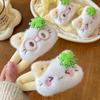 Lucky Kitten Large Intestine Hair Band Hair Rope Diy Cute Cartoon Break Hairpin Yellow Plush Doll Head Jewelry